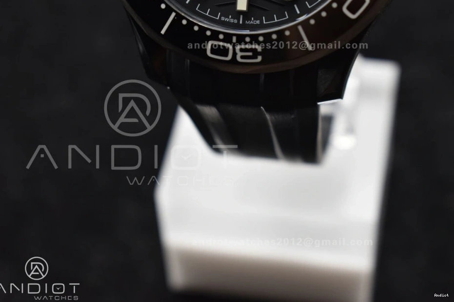 Seamaster Dial VSF 300M Rubber A8806 Black Best PVD Edition on Black Strap Diver 0314